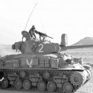 75mm M50 Mk.II HVSS M4A1 rungolla 1956 sodan j�lkeen, tiett�v�sti t�m� vaunu osallistui Kuuden p�iv�n sotaan 1967