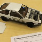Toyota Sprinter Trueno Apexin moottoritila oli sopivasti likainen kuten oikeissakin autoissa